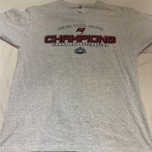 Delta Gray Super Bowl XXXVII Champions Tee Tampa Bay Buccaneers